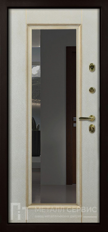 Дверь с зеркалом МДФ ПВХ №14